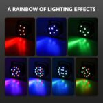 CO-Z LED Stage Lights DMX, 8 pcs 18x3W RGB Par Can Lights Package with DMX Controller Sound Activated Stage Effect Lighting for Party DJ Dance Church Wedding Home Uplighting - Image 4