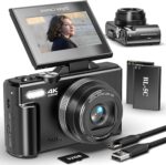 Digital Camera for Photography and Vlogging, 4K Autofocus YouTube Camera with 3" 180° Flip Screen, WiFi, 18X Zoom, Flash, 2 Batteries & 32GB SD Card - Image 2