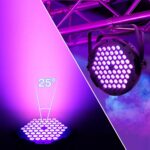 60 LEDs Par Light DMX - 90W RGB Stage Par Light Remote Control Sound Activated Auto Play Uplights for Events Church Club Wedding Party Mobile Music Live DJ Show Entertainment Stage Lighting - Image 6