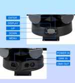 Moving Head DJ Lights, 150W RGBW 4-in-1 LED 6 Arms Disco Stage Light with Mixed Lighting Effects, DMX-512 & Sound Activated & Remote Control, Laser Party Lights for Bar, Wedding, Club and Live House - Image 8