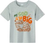 Kids Christian Shirt Toddler Created with a Purpose Shirt Boys Girls Bible Verse Religious Clothes 2-7 Years - Image 2