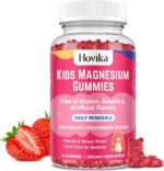 Magnesium Gummies for Kids - Magnesium Citrate + Vitamin B6 & D3 - Great Tasting Kids Magnesium Calm Gummies for Nerve Bone and Muscle Health for Kids Wellness, Vegan Strawberry Flavor 60 Count - Image 2
