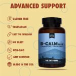 Natural Rhythm B-CALMplex, Unique B Vitamin Blend, B Complex Supports Proper Nerve Function and Relaxation, 3 Month Supply, 90 Capsules - Image 6