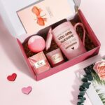 Birthday Gifts for Women, Mom, Sister, Friend: Unique Pink Self Care Spa Relaxation Baskets Set, Christmas, Holiday, Valentines Day Presents for Her, Girlfriend, Grandma, Wife, Bestie, Coworkers - Image 5