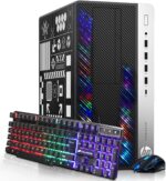 HP RGB Gaming Desktop Computer, Intel Quad Core I5-6500 up to 3.6GHz, GeForce GT 1030 2G, 32GB DDR4, 1T SSD + 3T HDD, RGB Keyboard & Mouse, 600M WiFi & Bluetooth, Win 10 Pro (Renewed) - Image 2