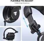 MAONO 50MM Drivers Studio Headphones AU-MH601 Over Ear Stereo Monitor Closed Back Headphones for Music, DJ, Podcast (Black) - Image 7