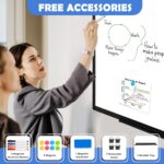 Double-Sided White Board Black Aluminium Frame, 24" x 18" Dry Erase Board Magnetic Whiteboard for Wall, Hanging Mounted Whiteboard Home, School, Office, Kitchen - Image 4