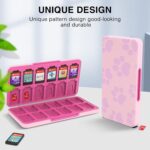 HEIYING Switch Game Card Case for Nintendo Switch 2 Accessories,Custom Pattern Memory Storage Holder with 24 Game Card Slots and 24 Micro SD Cards Slots - Image 7
