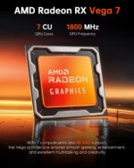 ACEMAGICIAN Mini PC Gaming, AMD Ryzen 5 7430U (Equivalent to 5850U, 6C/12T, Up to 4.3Ghz), 16GB DDR4 512GB SSD Mini Computers Micro Desktop PC 4K Triple Display WiFi6 BT5.2 for Gaming Office Home - Image 9