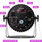Par Lights 18LED Stage Lights 180W RGBUV 4in1 Uplights Stage Lighting Effect by DMX and Sound Control Stage Lighting for Party Bar Disco DJ Live Show Wedding Church Halloween (2 Packs) - Image 5