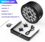 LED Stage Lights RGBWA+UV 6-in-1 Par Lights, HOLDLAMP 18X12W High Power Par Can Lighting with DMX Control Sound Activated Uplights for Events Halloween DJ Wedding Stage Party Church Live Show (1 Pack) - Image 9
