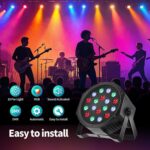 Stage Lights with Sound Activated & DMX Control, 8 Pack 18x3 W LED Par Lights, Versatile DJ Light for Stage Uplighting, Wedding, Party Events, Clubs,Music Shows & Holiday Decorations - Image 7