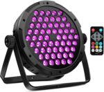 60 LEDs Par Light DMX - 90W RGB Stage Par Light Remote Control Sound Activated Auto Play Uplights for Events Church Club Wedding Party Mobile Music Live DJ Show Entertainment Stage Lighting - Image 2