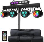 DJ Lights Package with Stand 7.5Ft, DJ Light for Parties Sound Activated, DMX & Remote Control Portable Gig Bar Lights LED Stage Lighting System for Band, Booth, Wedding, Events, Shows - Image 2