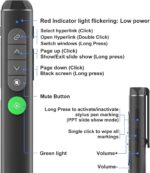 Presentation Clicker with Stylus Pen & Laser Pointer for Touch Screen - Image 7