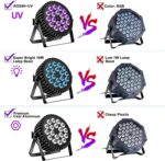 Par Lights 18LED Stage Lights 180W RGBUV 4in1 Uplights Stage Lighting Effect by DMX and Sound Control Stage Lighting for Party Bar Disco DJ Live Show Wedding Church Halloween (2 Packs) - Image 6