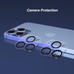 Ailun 3 Pack Camera Lens Protector for iPhone 16 Pro 6.3" / 14 Pro 6.1" & iPhone 16 Pro Max 6.9" / 14 Pro Max 6.7",Tempered Glass,9H Hardness,Anti-Scratch,Case Friendly[Does not Affect Night Shots] - Image 3
