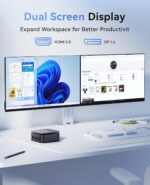 KAMRUI Mini PC Computer, Intel Processor N97 (up to 3.6 GHz), 16GB DDR4 RAM 256GB M.2 SSD, Mini Desktop Computer Support Dual 4K, WiFi, Bluetooth, Ethernet, HTPC for Business, Education, Home - Image 5