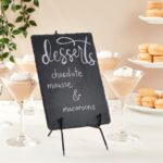 Juvale 6 Pack Mini Slate Charcuterie Boards Set with Chalk - Individual Stone Serving Plates for Cheese, Sushi, Food (6x8.7 in) - Image 4