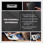 Dunwell Photo Album 8x10 (Black) with Mounting Paper, 8 x 10 Photo & Art Portfolio Presentation Binder, 24 Clear Sleeves Display 48 Pages, Professional Photography Book for Portraits, Artwork - Image 9