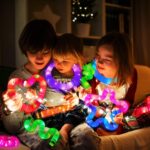 Glow Sticks Camping Essentials for Toddlers-6 PCS Light Up Pop Tube Party Favors Toys Gifts for Kids Halloween,LED Bracelet Necklace Accessories,Fun Camp Games Activities Gear Stuff for Boys Girls - Image 3