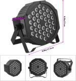 LED Par Lights 36 LED Stage Lights 7 Modes RGB DJ Lights with Sound Activated Remote and DMX Control DJ Uplighting for Birthday Party Events Wedding Christmas Stage Lighting (8 Packs) - Image 5