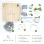 Birthday Gifts for Woman, Get Well Soon Gift Baskets for Women, Relaxing gifts for Women, Self Care Gifts, Spa kit for Woman, Wooden Box, Green Gifts for Wife, Girlfriend - Image 3