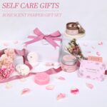Spa Gifts for Women Bath and Body Gift Basket Mothers Day Gifts Rose Home Spa Set Self Care Gifts for Mom Sister Her Wife Birthday Gift for Women Spa Kit Care Package Thank You Gifts - Image 3