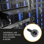 10-32 Rack Screws 50-Pack - Versatile Server Rack Accessories for Network Cabinets, Audio Mounts, Studs and Recording Studio Includes Nylon Washers. Perfect for Rackmounts - Image 4