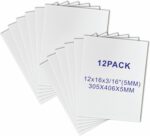 12 Pack Foam Core Board, ZJCEASER 12 x 16 White Poster Board, 3/16" Thickness Sign Board Craft Foam Sheet for Signboards, School Projects, University Displays, College Events, Arts & Crafts, Framing - Image 2