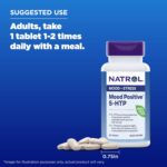 Natrol Mood Positive 5-HTP and L-Theanine for Balanced Mood and Relaxation, 50 Tablets, Up to a 50 Day Supply - Image 7