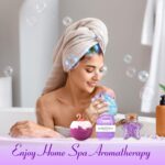 Birthday Gifts for Women, Aoen Unique Spa Relaxation Self Care Gifts for Women Friendship, Best Friend, Mom, Wife, Sister, 8P Purple Get Well Soon Gift Baskets for Christmas, Valentines, Mothers Day - Image 6