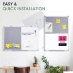 Combination Magnetic Whiteboard & Fabric Board,Dry Erase Board Bulletin Board 36x24inches Combo Vision Board for Wall,Home,School,Office - Image 5