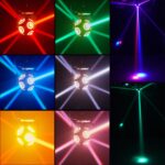 150W Moving Head Light 8 LEDs RGBW 360°Rotation DJ Light DMX 512 14CH with Sound Activated Moving Head Beam Stage Lights for Disco Wedding Parties Live Show Bar - Image 3