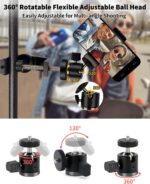 Universal C-Clamp with 1/4 Screw Rubber 360°Rotatable Ball Head Camera Mount Adapter for Tripod Monopod Desk Mount Holder LCD Monitor Flash Cart Bench Worktable Light Stand Rod Hook Shelves Cross Bar - Image 6