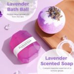 Birthday Gifts for Women, Self Care Gifts Get Well Soon Gifts,Lavender Spa Flannel Blanket Gift Set, Gift For Female Friend, Mom, Wife, Girlfriend, Sister, Teacher's Day Gift Her Birthday Gift - Image 6