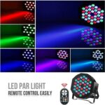 U`King LED Par Lights DJ Stage Light Corded RGB 36 LED with Sound Activated Control DJ Uplighting for Wedding Party Club Christmas Stage Lighting (2 Packs) - Image 3
