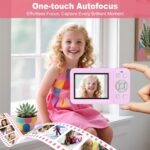 Digital Camera, 4K 64MP, 18X Zoom, Point and Shoot Digital Camera with 64GB SD Card & 2 Batteries, Portable Rechargeable Small Camera for Kids Teens Adult, Purple - Image 6