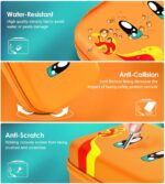 ivoler Carrying Storage Case for Nintendo Switch/Switch OLED Model,Portable Travel All Protective Hard Messenger Bag Soft Lining 18 Games for Switch Console Pro Controller & Accessories (Orange) - Image 5