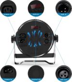U`King Stage Lights, 8 Pack LED Par Lights RGBW DJ Stage Lighting 14x6W Uplights for Events by Sound Activated and DMX Control for Wedding Church Live Show Disco Halloween Christmas Parties - Image 6