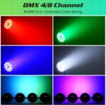Par Lights LED Stage Lights, U`King 12Wx18 RGBW Uplight Stage Lighting Effect by DMX and Sound Activated Control Wash Light for Wedding Parties Church Club DJ Live Show - Image 7