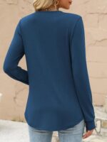 ANRABESS Women's Long Sleeve Shirts 2025 Fall Henley Dressy Loose Casual Tops Trendy Blouses Cute T-Shirts Outfits Clothes - Image 6