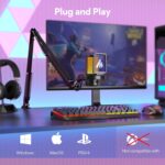 MAONO Gaming USB Microphone, Noise Cancellation Condenser Mic with Mute, Gain, Monitoring, Boom Arm Mic for Streaming, Podcast, Twitch, YouTube, Discord, PC, Computer, PS4, PS5, Mac, GamerWave DGM20S - Image 7