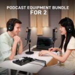 MAONO Podcast Equipment Bundle for 2: Audio Interface Mixer with 2 XLR Condenser Mic Noise Reduction Podcast Streaming MaonoCaster E2 Gen2B - Image 3