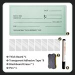 Giant Check for Presentations, 36 x 16 Dry Erase Big Blank Check, Fake Check, Oversized Checks for Fundraisers, Prizes, Awards,Retirement, Charity & Donation Events - Image 5