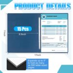 Zhanmai 15 Packs 8.5'' x 11'' Pressboard Report Covers, Metal Prong Fastener with Compressor, Letter Size, 3'' Capacity, Presentation Report Folder to Neatly Bind Reports, Proposals, Documents (Blue) - Image 3