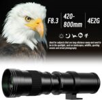 F 420-800mm F8.3 Telephoto Zoom Lens(MF) + T-Mount for Nikon D850/D750/D500/D7500/D610/D5600/D7200/D7000/D3500/D3400/D3300/D3200/D3100/D5/D6 - Manual Focus DSLR Cameras Lens(F-Mount) - Image 8