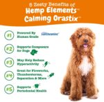 Zesty Paws OraStix for Dogs - Calming Dental Sticks for Stress with Hemp Melatonin Chamomile Dog Healthy Teeth and Gums Calm Composure for Fireworks and Thunderstorms - 25oz - Image 4