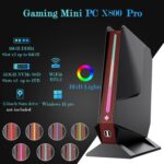 Mini PC Core i7-8750H (up to 4.1GHz) + GTX 1050 3GB Dual Graphics Mini Computers 16GB DDR4 512GB NVMe PCIe 3.0 SSD, RGB Lights Mini Desktop Computer 4K Dual HDMI+Type-C, WiFi 6 BT5.2, Windows 11 Pro - Image 6
