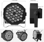 U`King LED Par Lights DJ Stage Light Corded RGB 36 LED with Sound Activated Control DJ Uplighting for Wedding Party Club Christmas Stage Lighting (2 Packs) - Image 6
